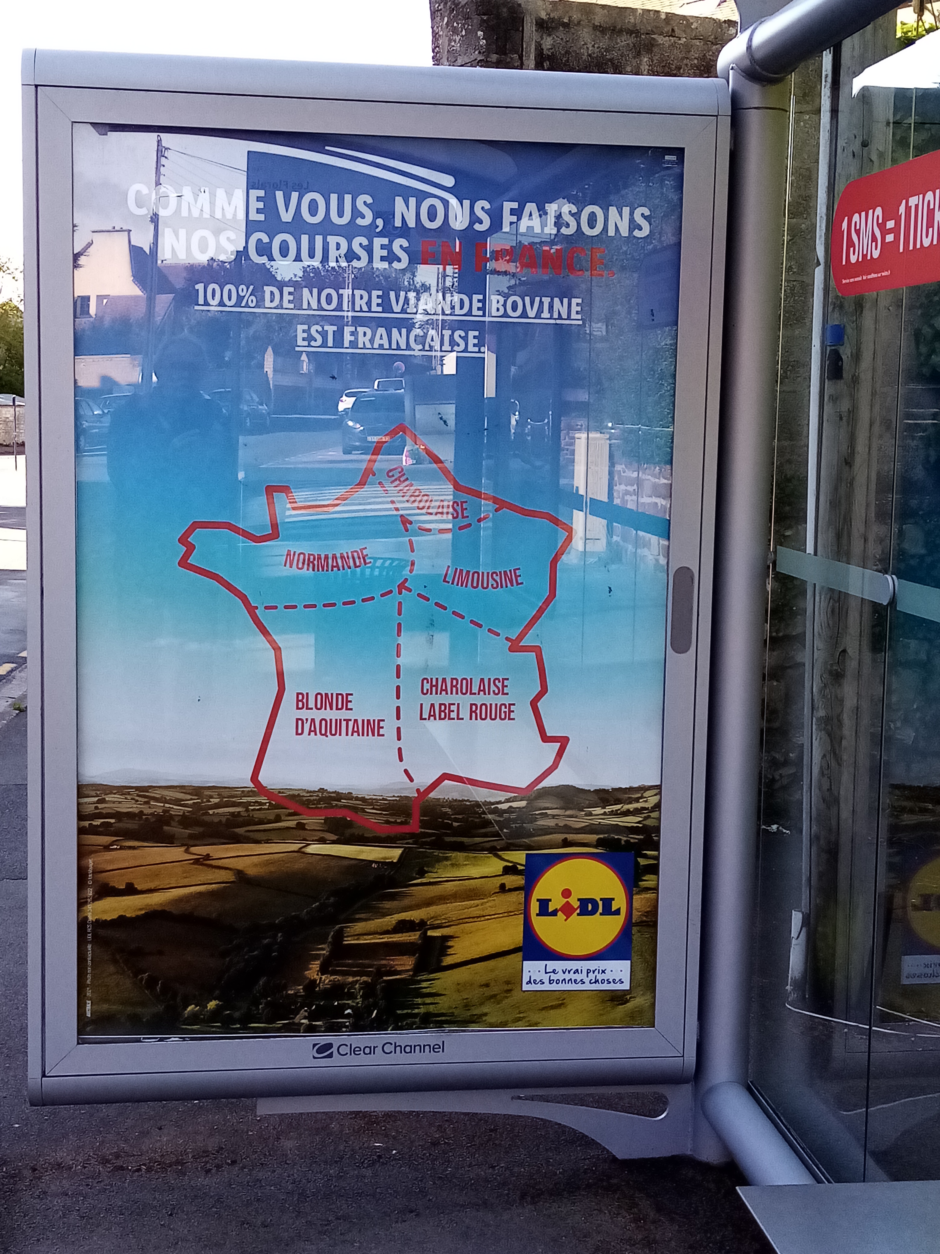 Carte de France par LIDL : une cartographie bouchère